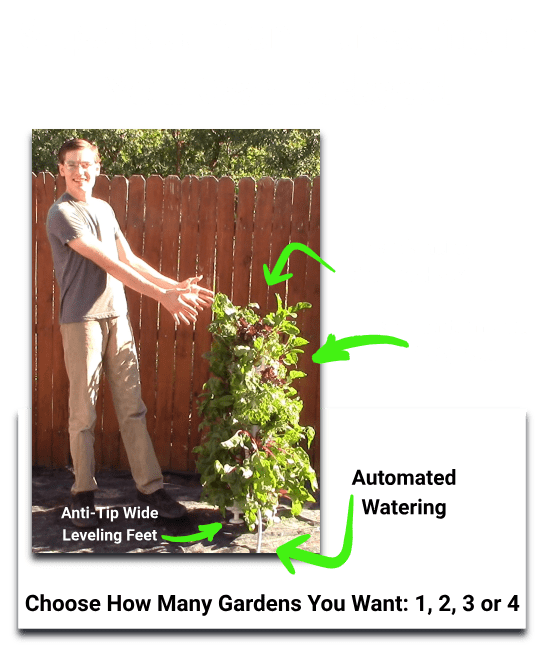 WeedFreeGarden 96 Model with leveling feet