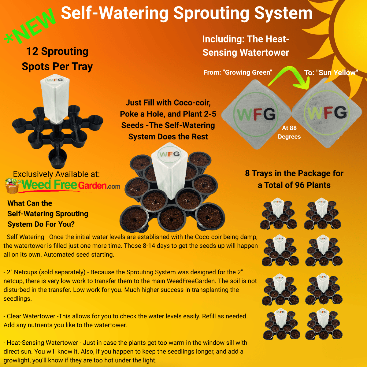 Self-Watering Sprouting System