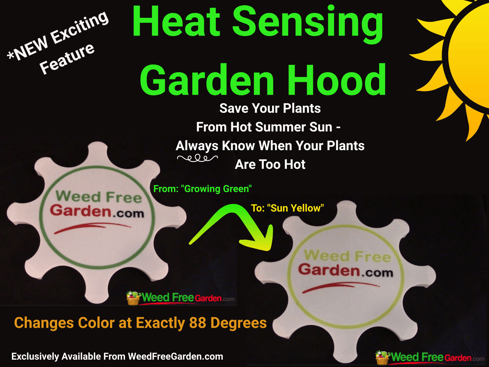 Heat Sensing Garden Hood